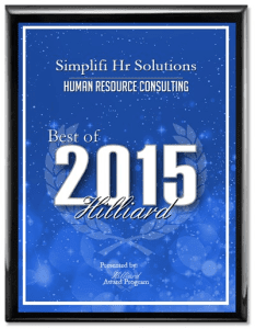 Simplifi HR Solutions Best of 2015 Hilliard Award